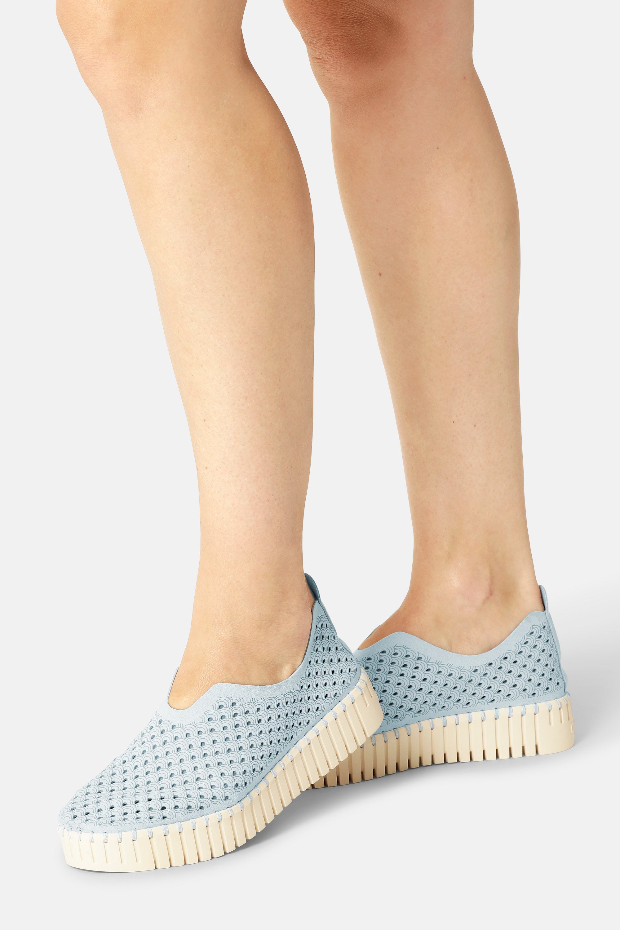 Platform Tulip Slipper - Ash Blue